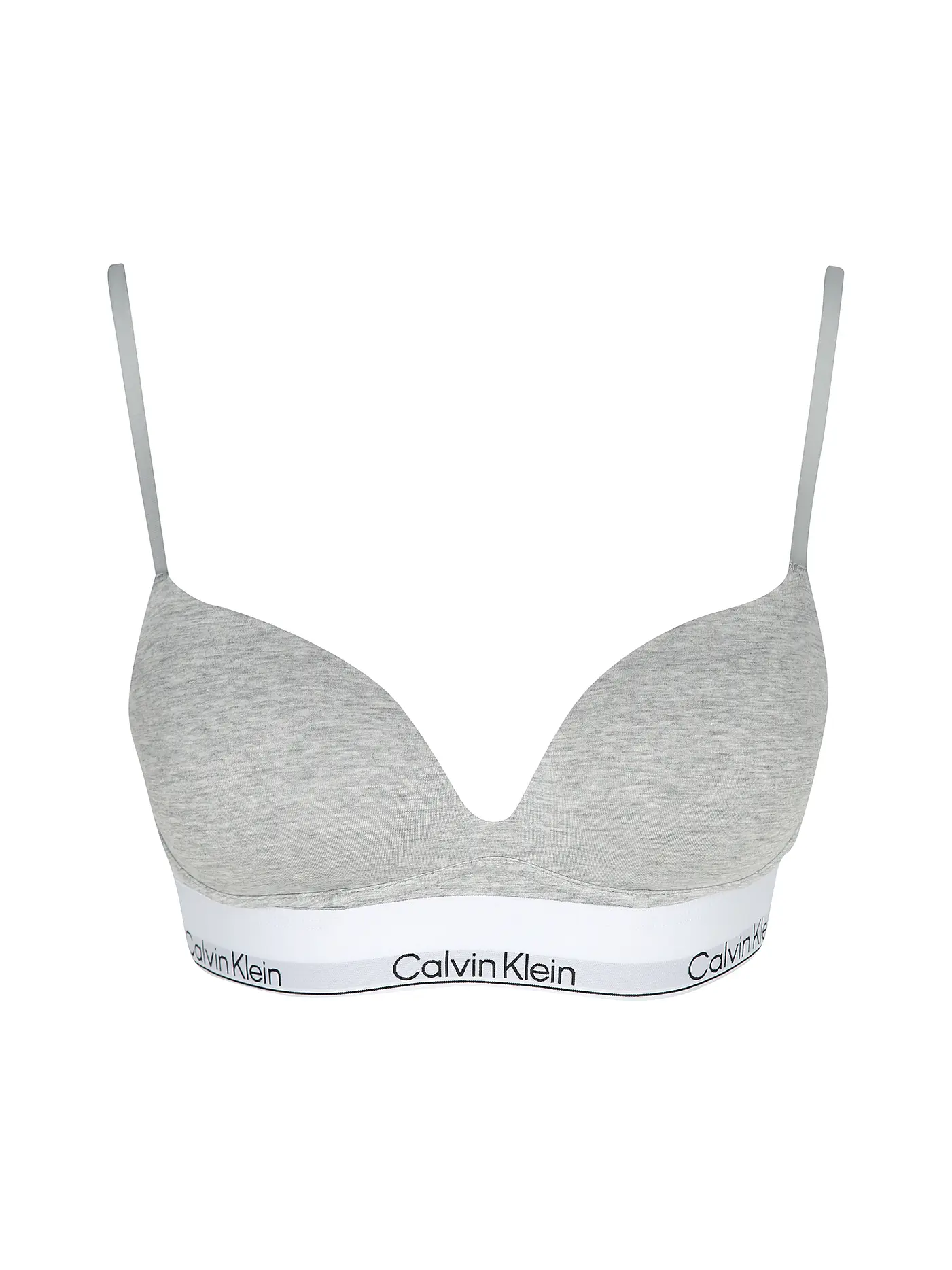 CALVIN KLEIN | Push Up BH black | hellgrau
